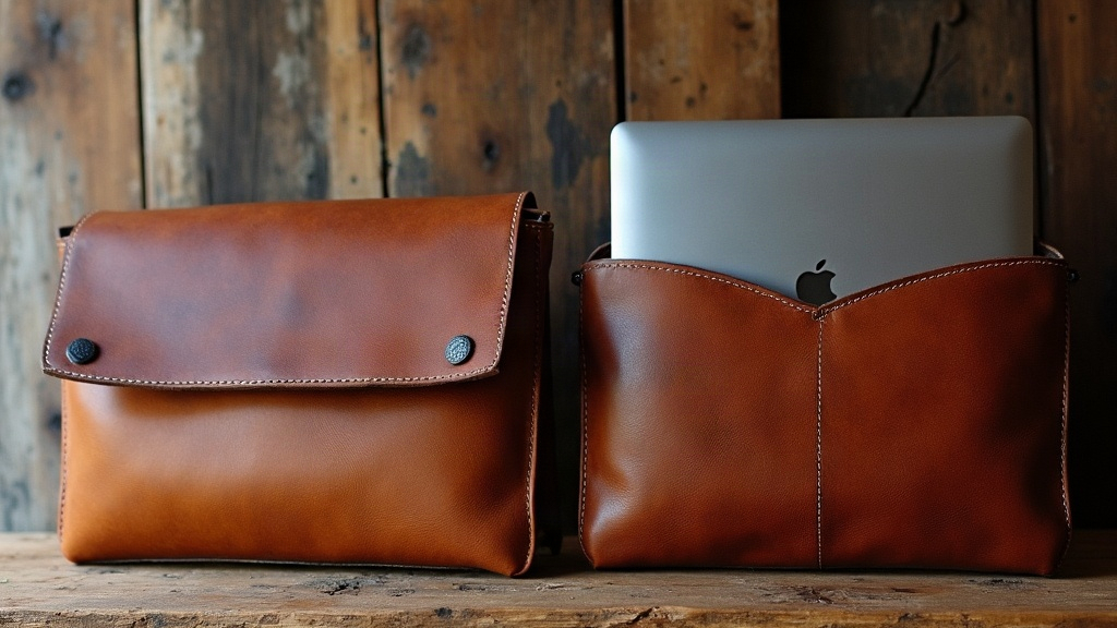 Bison Leather vs Water Buffalo Leather for Laptop Sleeve Panels