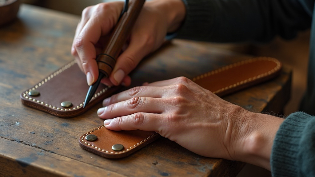 Building a Hand-Stitched Leather Camera Strap with Brass Rivets
