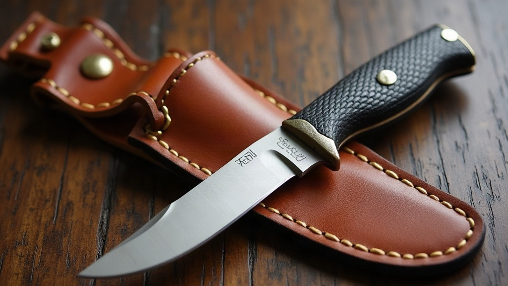 Saltwater-Resistant Leather Sheath for a Folding Sailor's Knife