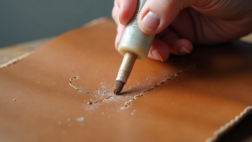 Stop Water-Based Leather Glue From Bleeding Through Pale Leather